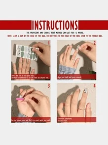 1pc 14 Pcs Solid Color Simple & Cool Design Waterproof Peel-Off Gel Nail Art Stickers, Full Nail Coverage Nail Stickers For Women, Easy To Use For Holiday, Party, Stage, Halloween, Daily Decoration, Gift