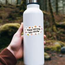 1 PIEZA Adhesivo "Where You Lead I Will Follow" | Calcomanía de vinilo con temática de Stars Hollow y Connecticut | Ideal para tumblers, portátiles y talla grande | Diseño lindo e inspirador | Duradero e impermeable | Regalo ideal para amantes de la serie - Multicolor - Ver 3