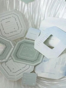 23 tờ/gói giấy ghi nhớ xé rời phong cách cổ điển, giấy ghi chú ghép ảnh - Nhiều màu - Xem 1