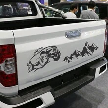 Pickup Rear Door Bumper Sticker Universal Car Truck Tailgate Decal For F150 Ranger Raptor Dodge Ram 1500 2500 Toyota Hilux Isuzu Dmax GMC Canyon - 111.3x31.2cm/43.82x12.28inch - View 2