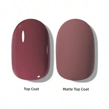 1瓶15毫升玫瑰色凝胶指甲油，1瓶15毫升可卸亮片凝胶指甲油，适合所有季节 - 家用美甲沙龙DIY美甲装饰礼品，非常适合婚礼、派对、嘉年华和节日。 - 乾枯玫瑰色 - 查看 4