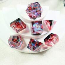 7pcs Resin Colorful Shiny Dice - For Party, Game And Entertainment - Multicolor - View 12