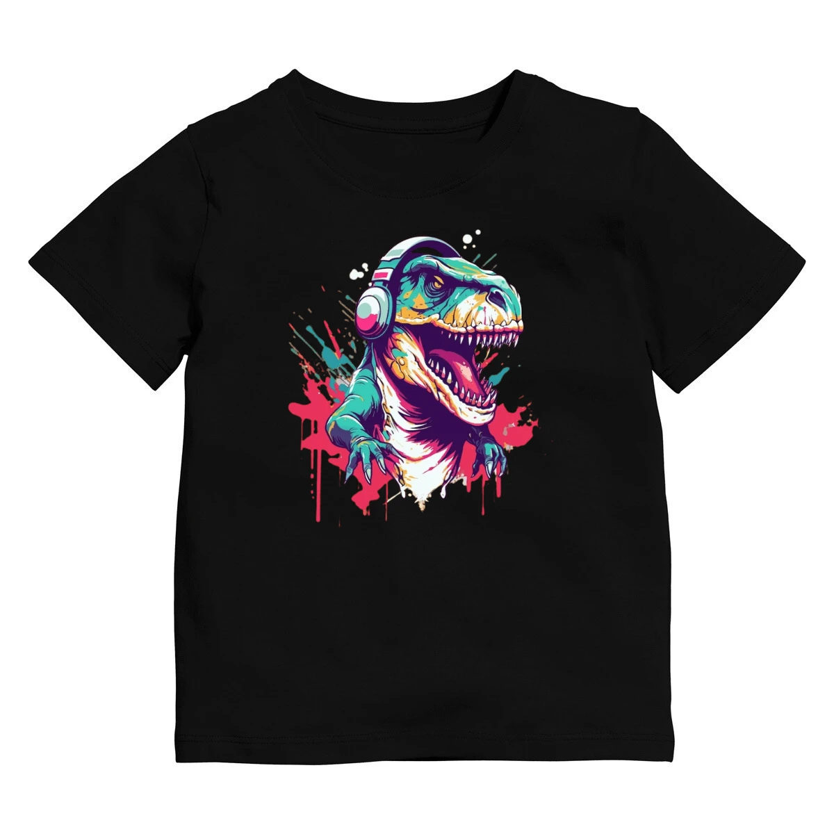 SHEIN Camiseta 100 % Algodão Infanto Juvenil Manga curta Estampa Dinossauro 06 ao 16