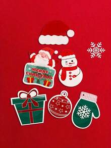 10 件/套圣诞雪人图案自封礼品袋，用于装饼干、糖果和其他小物品圣诞装饰品圣诞装饰圣诞礼物圣诞派对用品圣诞礼品袋圣诞袋圣诞贴纸圣诞节圣诞装饰圣诞睡衣圣诞礼物圣诞装饰 - 彩色 - 查看 12