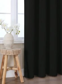 Estelar Textiler 2 Panels Solid Thermal-Insulated Blackout Curtains For Bedroom And Living Room For Protection Against Ultraviolet Rays,