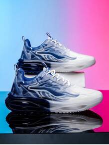 Herren neue Farbverlauf Mesh atmungsaktive Lässig Sportschuhe, Luftpolster stoßabsorbierende Laufschuhe, Mode vielseitige Schuhe für den Street-Style