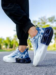 Herren neue Farbverlauf Mesh atmungsaktive Lässig Sportschuhe, Luftpolster stoßabsorbierende Laufschuhe, Mode vielseitige Schuhe für den Street-Style
