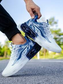 Herren neue Farbverlauf Mesh atmungsaktive Lässig Sportschuhe, Luftpolster stoßabsorbierende Laufschuhe, Mode vielseitige Schuhe für den Street-Style