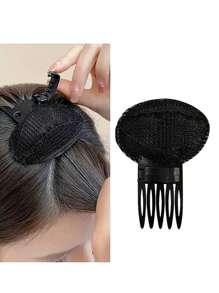 1/2pcs Fashionable Thickening Invisible Foam Puff Hair Booster Device, Bangs Styling Clip, Hair Accessories For Women ,Comb Hair ,Hair Styling Tools
