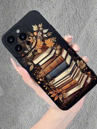 Custodia per telefono con finitura opaca, design unisex, con la scritta "Amo imparare, amo leggere, amo i libri", compatibile con 15, 14, 13, 12, 11, Xs, Xr, X, 7, 8, Plus, Pro, Max, Mini e Galaxy S20Fe, S21Fe, S23, A52, A54, A53 ecc.