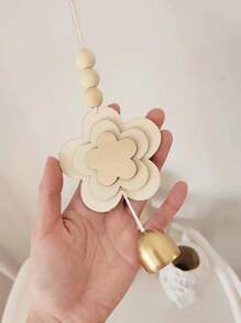 1 pieza Colgante de pared decorativo hecho a mano con mariposa y flor de ciruelo, decoración del hogar, decoración de habitación, decoración de pared - Beis - Ver 9