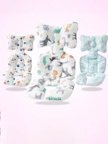 1 件装多色加垫婴儿推车坐垫、厚婴儿汽车座椅内衬、保暖婴儿高脚椅垫，适合秋冬季 - 彩色 - 查看 1