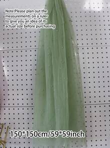 1Pc 1.5/2/3m/0.72*1M Tulle Tablecloth Wedding Birthday Prom Decor Creative Bedroom Living Room Pearl Backdrop Curtain Large Banquet Table Cover Photo Prop