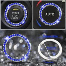 27pcs Bling Car Accessories Set For Women, Bling Steering Wheel Covers Universal Fit 15 Inch, Bling License Plate Frame,  Phone Holder, Car Coasters
