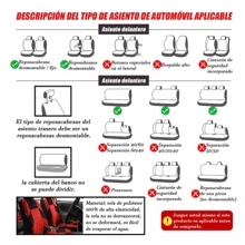 Juego De Fundas Para Asientos De Auto 10 Pcs, Universal - Naranja - Ver 7