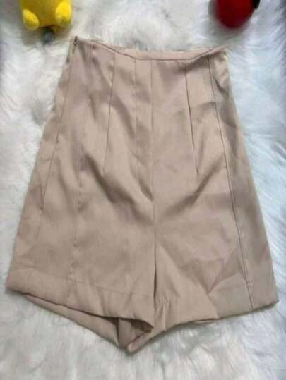 Short alfaiataria feminina com ziper do lado Short Alfaiataria SHEIN: O Toque de Classe que seu Guarda-Roupa Precisa - Disponível em Cores