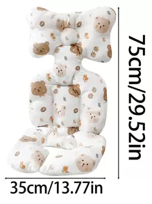 1 件装多色加垫婴儿推车坐垫、厚婴儿汽车座椅内衬、保暖婴儿高脚椅垫，适合秋冬季 - 彩色 - 查看 10