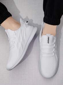 Giày thể thao nam Giày chạy bộ Giày thể thao giải trí Giày đi bộ Giày tennis Giày thể thao nhẹ Giày thể thao ngoài trời Giày chạy bộ Giày thể thao thời trang Màu trắng - trắng - Xem 3