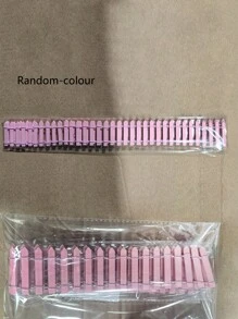 1 pièce Mini En Bois Clôture , miniature Clôture Pour Jardin Des Fées Micro-Paysage Pots De Fleurs Accessoire Ornements , Pour Domicile Chambre Jardin 35,4 Pouces * 2 Pouces , Noël Cadeau