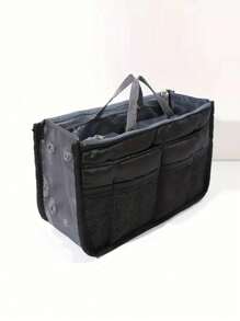Multi-Function Handheld Storage Bag Organizer Portable Tote Bag Organiser - Black - View 1