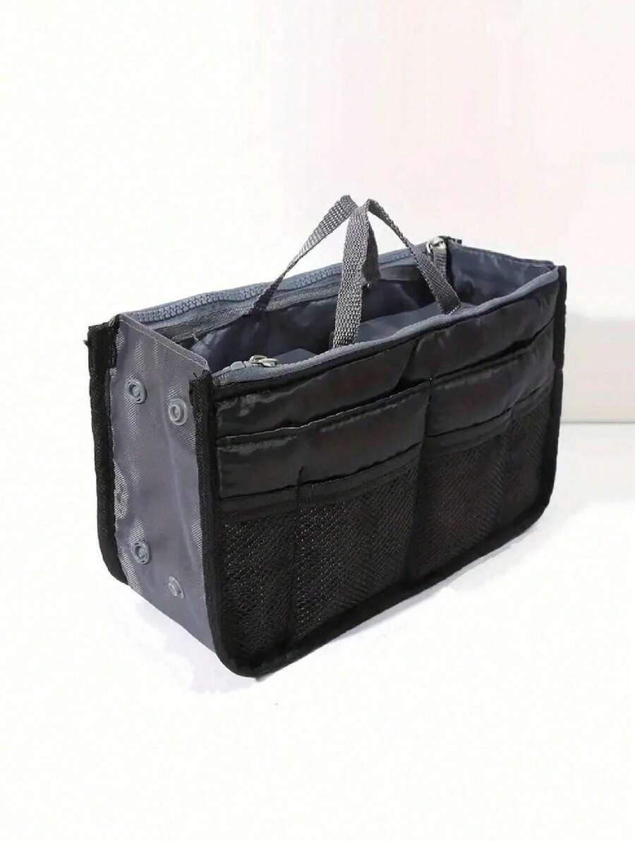 Multi-Function Handheld Storage Bag Organizer Portable Tote Bag Organiser - Black - View 1