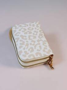 豹纹图案小钱包卡包 轻巧时尚优雅短款钱包卡包 超薄PU皮革拉链图案 轻巧便携 大容量收纳防盗刷卡身份证小钱包零钱包口袋钱包 情侣礼物 女生和学生的生日礼物 卡包 卡包 钱包 名片包 信用卡包 卡包 女士 女士钱包 迷你钱包 零钱包 钱包 卡包 - 彩色 - 查看 2