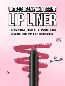 Misslyn Bộ 2 bút kẻ viền môi lâu trôi. Bút kẻ viền môi dạng gel lâu trôi, màu sắc đậm, có thể gọt nhọn, dễ kẻ, tạo hiệu ứng trang điểm tự nhiên, lên màu chuẩn, tạo nên lớp trang điểm môi tự nhiên. - 138+43 - Xem 6