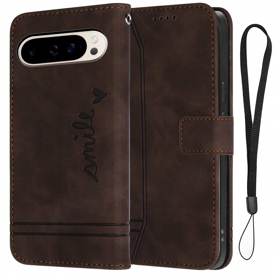 1Pc Black Leather Wallet Case For IPhone 16 Pro Max, IPhone 16 Pro, IPhone 16 Plus, IPhone 16 Phone Case, RFID Blocking [3 Card Holder] Kickstand Shockproof PU Leather Magnetic Flip Protective Cover Compatible With IPhone 16 Pro Max/16 Pro/16 Plus/16/Pixel 9 Pro XL/Pixel 9 Pro/Pixel 9..
