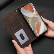 1Pc Black Leather Wallet Case For IPhone 16 Pro Max, IPhone 16 Pro, IPhone 16 Plus, IPhone 16 Phone Case, RFID Blocking [3 Card Holder] Kickstand Shockproof PU Leather Magnetic Flip Protective Cover Compatible With IPhone 16 Pro Max/16 Pro/16 Plus/16/Pixel 9 Pro XL/Pixel 9 Pro/Pixel 9..