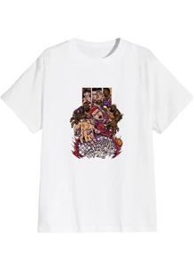 Anime Slam Shirt Unisex Cotton Hanamichi Sakuragi - trắng - Xem 1