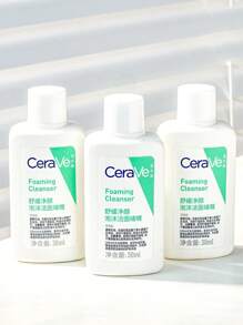 CeraVe [迷你尺寸]保濕潔面慕斯 30ml*5/150ml，適合中性至油性肌膚，含 3 種必需神經醯胺、菸鹼醯胺和玻尿酸，溫和清潔並去除油脂而不損害皮膚屏障 - 30ml*5/150ml - 查看 8