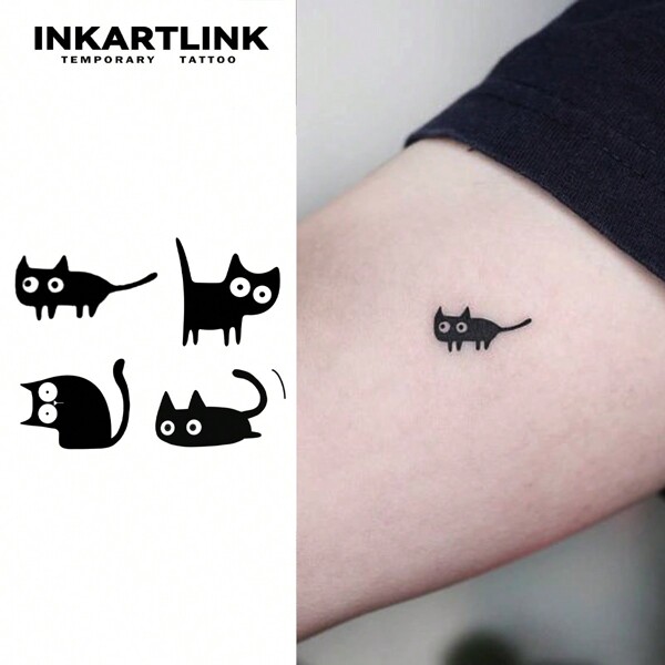 INKARTLINK INKARTLINK Innovative Tattoo Technology, Semi-Permanent Tattoo, Realistic Tattoo, Cute Cats, Heart-Touching Tattoo, Temporary Tattoo, Waterproof, Authentic Tattoo Look, Niche Design Tattoo, Fruity Tattoo, Botanical Tattoo
