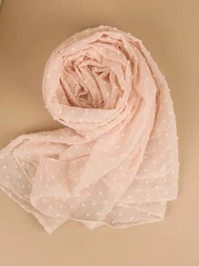 1pc Solid Color Embroidered Chiffon Classic High-Quality Headscarf, Women's Scarf Headband Veil, Available In Multiple Colors - Multicolor - View 22