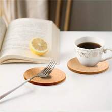 10 件/套圆形和方形软木杯垫，直径 9 厘米和 10 厘米，适用于家庭、办公室、厨房、DIY 隔热垫 - 10pcs - 查看 5