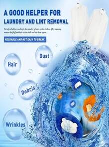 1/3/6 件可重复使用洗衣机清洁球、防起球衣物除毛器、洗衣机宠物毛发捕捉器、洗衣除毛刷 - 除毛清潔球 - 查看 10