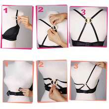 5 piezas de Clips invisibles en forma de H para sujetador, accesorios para sujetador