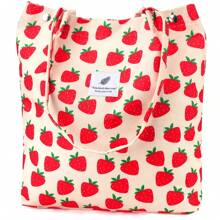 Corduroy Tote Bag For Women Canvas Shoulder Cord Purse With Inner Pocket