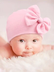 3sets Newborn Baby Double Layer Hat & Anti-Scratch Mittens Set, Breathable & Soft