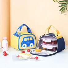 Thermal Lunch Bag For Girls And Boys For Lunchbox Snacks Daycare School - 灰色 - 查看 2