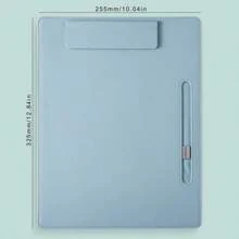A4 Leather File Folder With Writing Board, PU Clipboard, Office Supply Document Holder,Back To School,School Supplies