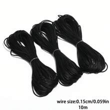 3 paquets de 33 yards de cordon en satin de soie 1,5 mm, cordon en nylon pour la fabrication de bracelets, cordon de queue de rat, cordon en satin, cordon en nylon pour la confection de bijoux, cordon de nouage chinois, cordons pour bracelets, fournitures de tricot fait main
