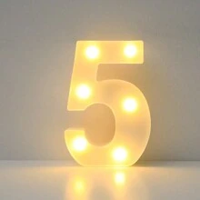 1pc 6.3 Inch Creative White Illuminated A-Z Letter Light, Numeric Shape Lamp, Battery Powered Alphabet Light, Home Decor Letter Lamp, Room Decor Letter Shape Night Light, Bedroom Decor, Wedding Decor, Party Decor, Birthday Decor, Desktop Decor Letter Light, Valentine's Day Decor Light, Proposal Scene Decor Light