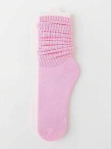 6 Pairs Candy Color Slouch Socks, Simple & Comfortable Mid-Calf Socks, Women Autumn Stockings And Socks - Multicolor - View 13