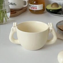 Unique Creative Pear-Shaped Ceramic Coffee Mug And Saucer Set, Cute Birthday Gift For Coffee Lovers - Multicolor - View 6