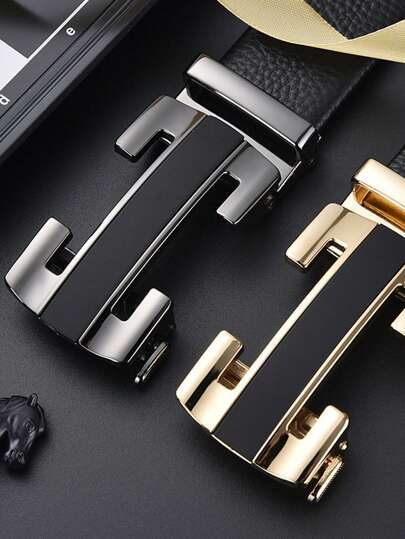 Herren Gürtel mit automatischer Schnalle, Buchstabengürtel, modischer Business-Lässig-Gürtel, geeignet für Partys, Vatertag, Valentinstag Geschenk. Sommer, Schule Lässig, Business, Freund Ehemann Vater Dad Männer Geschenk, Alltag, Mode, Teenager, Outdoor, Urlaub, Sport, Reise, Straße, Boho, Vintage Herbst, Halloween Herbst-Winter Accessoires, geeignet für Teenager, Jugendliche, Männer, Lässig, Outdoor, Sport, Urlaub, Abschlussgeschenke, Geburtstag, Alltag