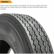 4.8-8 4.8x8 480-8 4.80-8 Trailer Tires, Load Range C, 6PR Set Of 2 Tires - 4.80-8 6PR - View 2