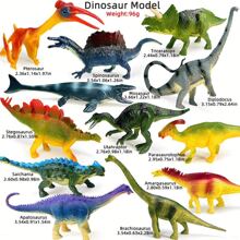 12pcs/Set 2-4 Inch PVC Dinosaur Models,Assorted Styles Incl. Meganeura,Utah Raptor,Amargasaurus,Wrist-Mounted,Stegoceras,Confuciusornis,Triceratops,Spinosaurus,Pteranodon,Etc.,Dinosaur Figurines For Kids Educational Toy,/Christmas Gift,Dinosaur Toys Boys,Dino Toys,Utah,Bag For Kids Boy Boy Toys,Dinosaur Egg Toy,Dinosaur Luggage - Multicolor - View 3