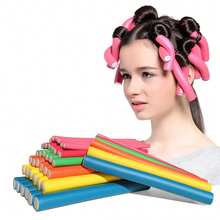 10pcs Curling Rod Soft Hair Curler Set, No Heat Required, Foam Curling Rollers For Long/Medium/Short Hair, Suitable For Sleeping - Multicolor - View 3