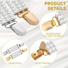 4 件装复古开衫领夹、披肩夹，适合女士和女孩万圣节 - 彩色 - 查看 2