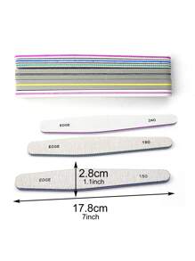 6Pcs/Set Professional Nail Files And Buffers Set For Acrylic Gel Nail And Natural Nail Double Sided Emery Boards Nail File And Buffer Washable Nail Buffer File Polisher 100/150/180/220/240/280/1000/4000 Grit
